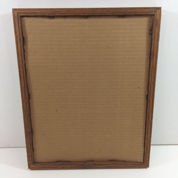 Vintage Handmade Cross Stitch River Song July 25-30 1983 Poem Wood Frame 12"x15" - Picture 5 of 8